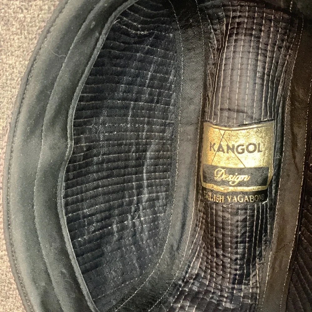 Vintage KANGOL DESIGN English Vagabond Fedora wool hat size Medium - Picture 10 of 17